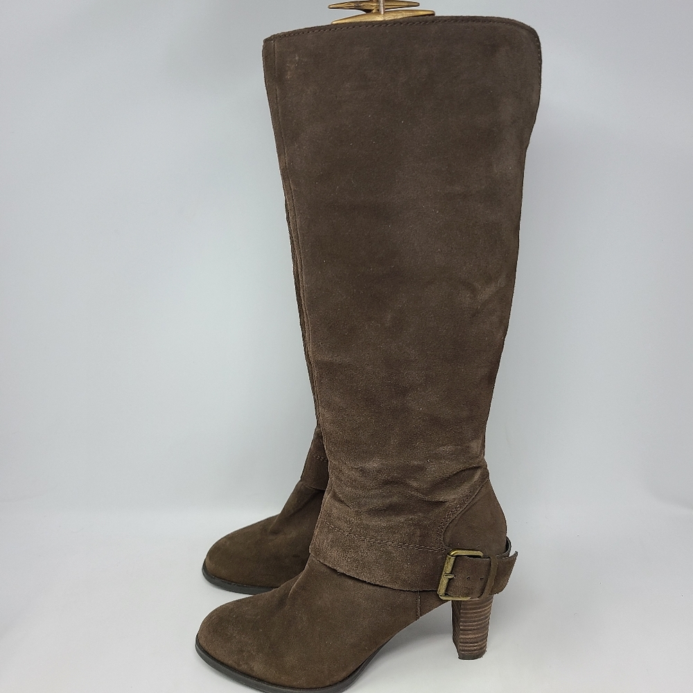 Womens Nine West High Heeled Tall Boot Brown 7.5 - Picture 3 of 10